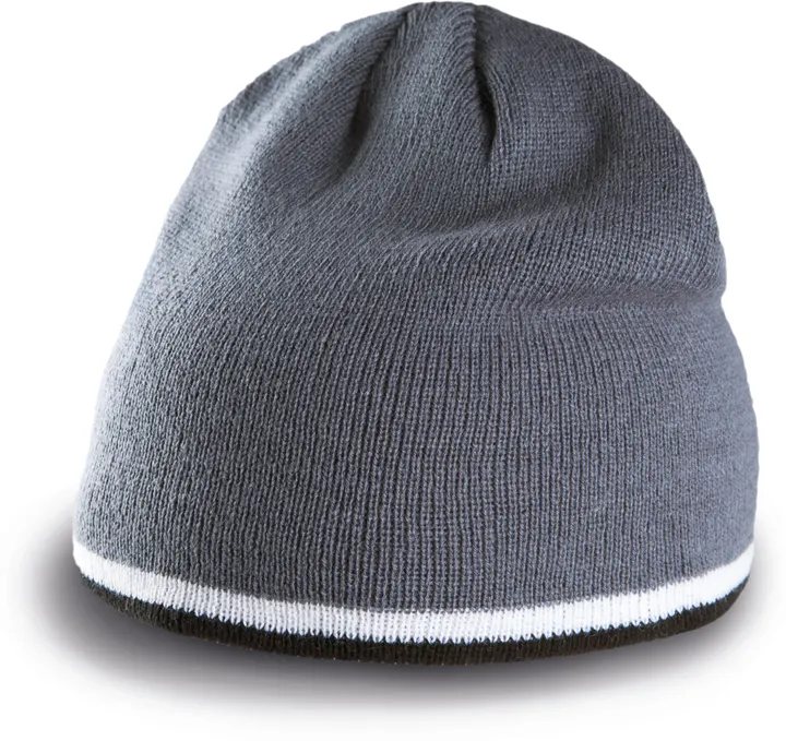 Beanie Mütze mit Kontrastrand 2