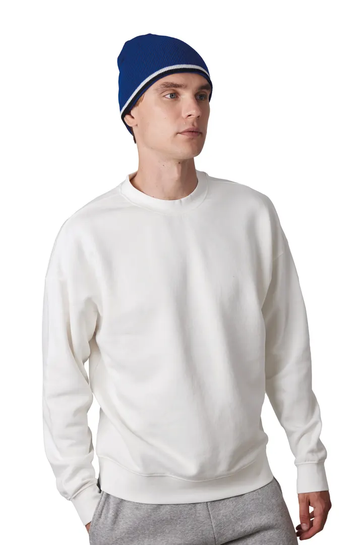 Beanie Mütze mit Kontrastrand 1