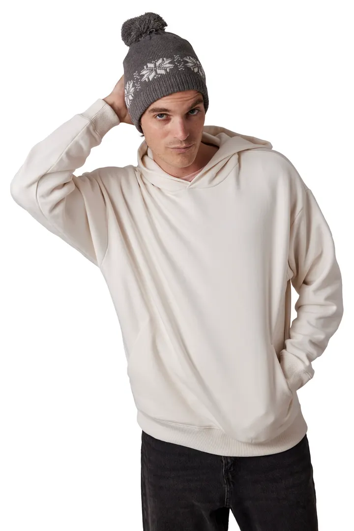 Weihnachtsstrickmütze mit Sternmuster 4