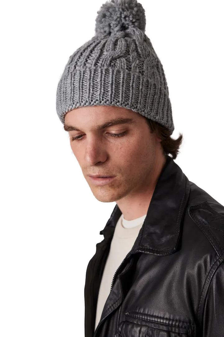 Bonnet en maille tricot 8