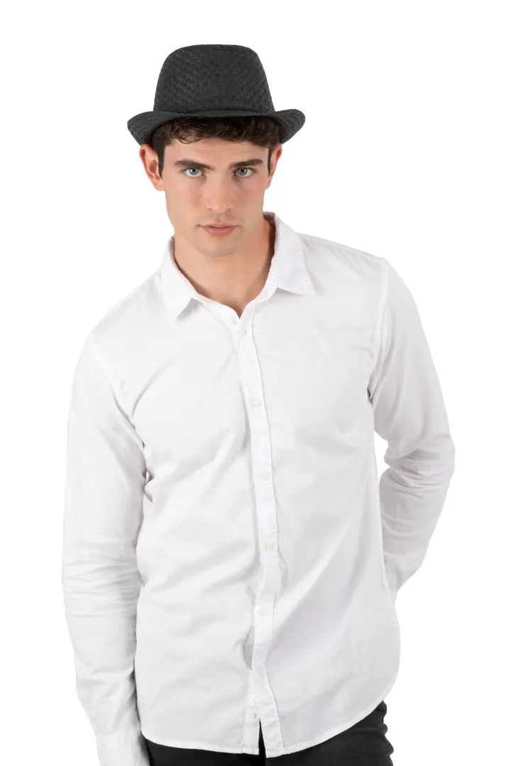 Chapeau de paille style Panama rétro 4