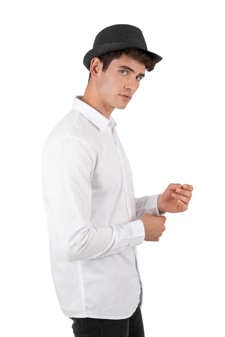 Chapeau de paille style Panama rétro 7