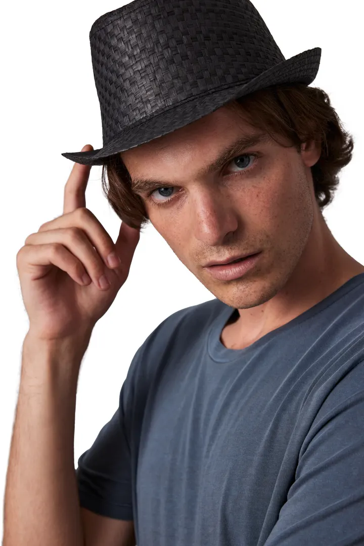 Chapeau de paille style Panama rétro 11