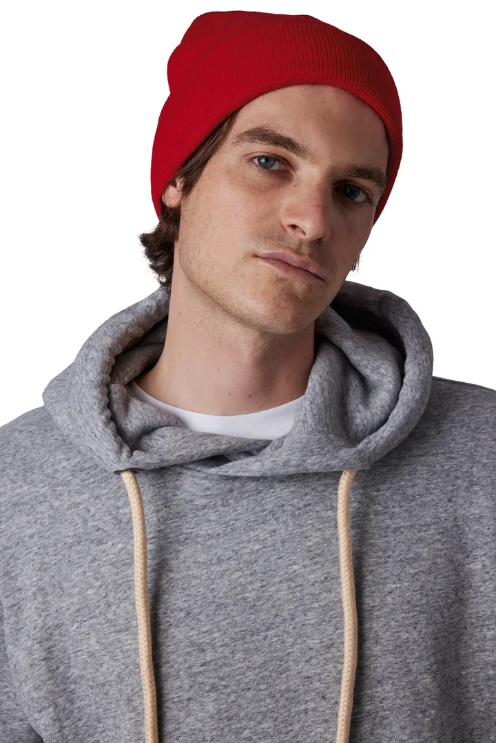 Bonnet recyclé avec revers tricoté 3