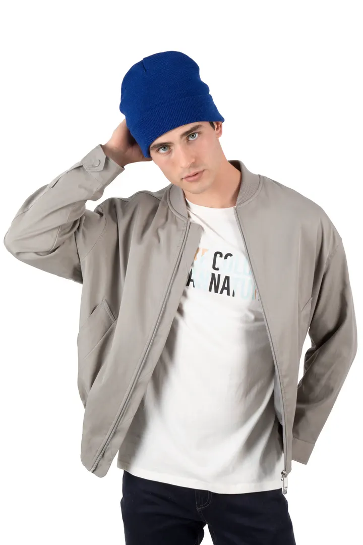 Bonnet recyclé avec revers tricoté 6