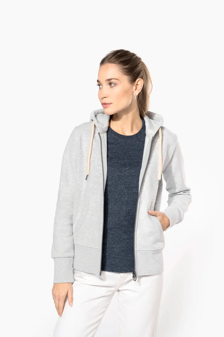Damen Kapuzensweatshirt mit Reißverschluss 5