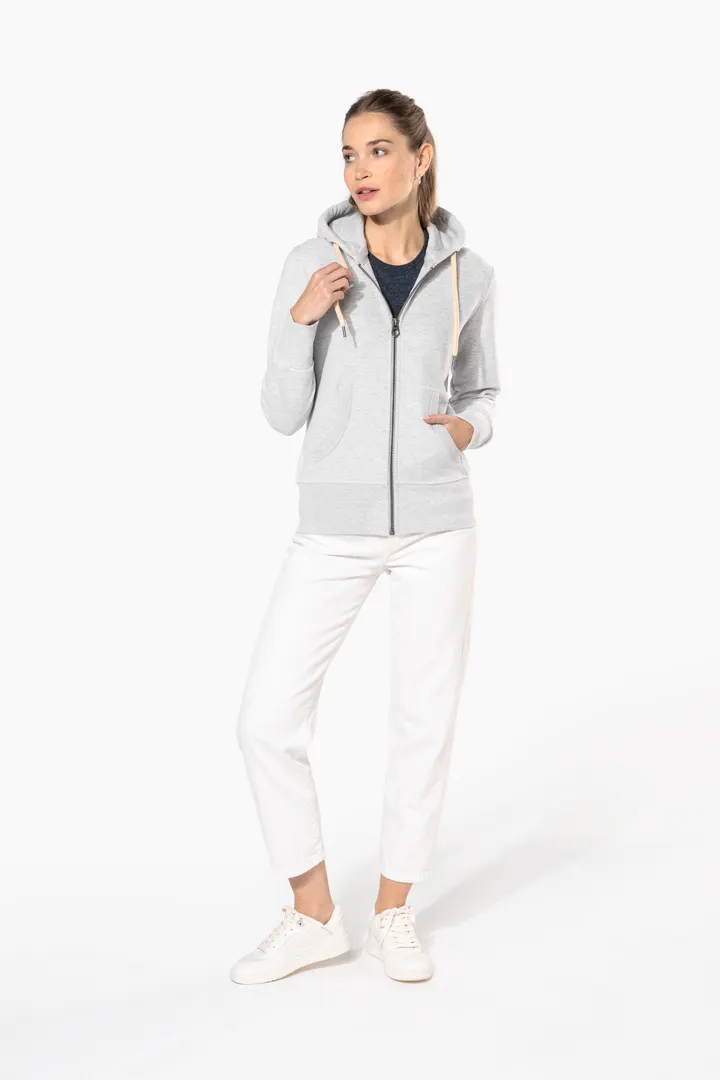 Damen Kapuzensweatshirt mit Reißverschluss 6