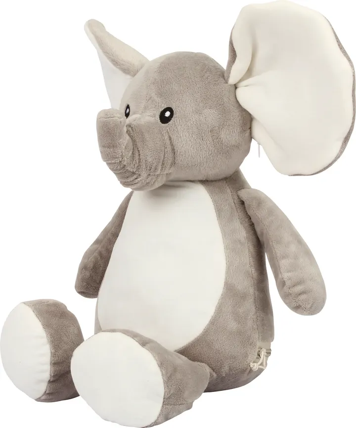 Plüschtier Elefant mit Reißverschluss 2