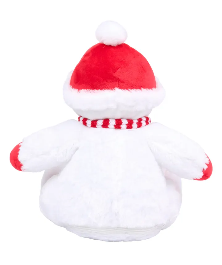 Peluche zippée bonhomme de neige 2