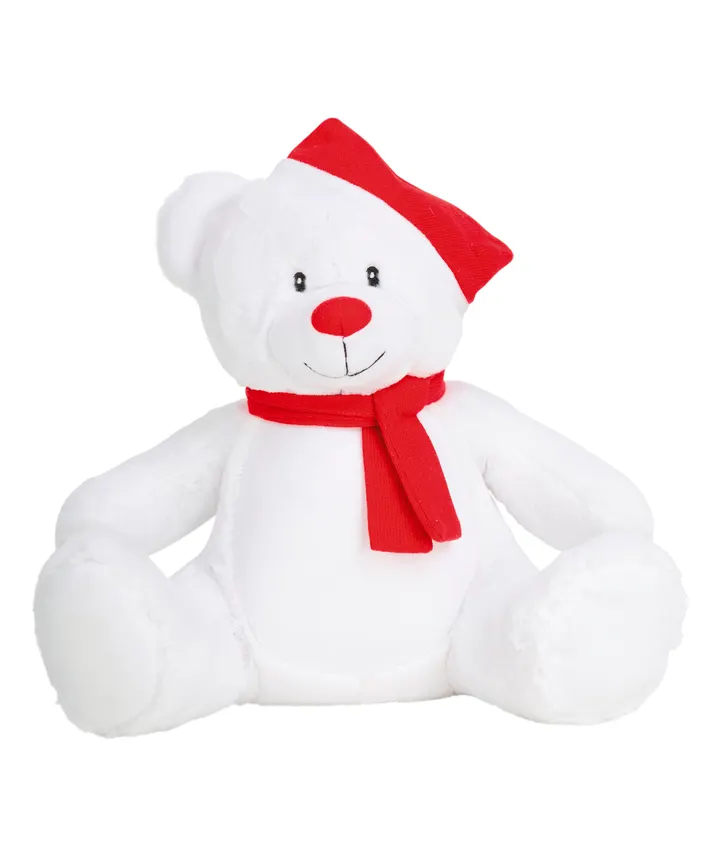 Weihnachts-Plüschbär mit Reißverschluss 2