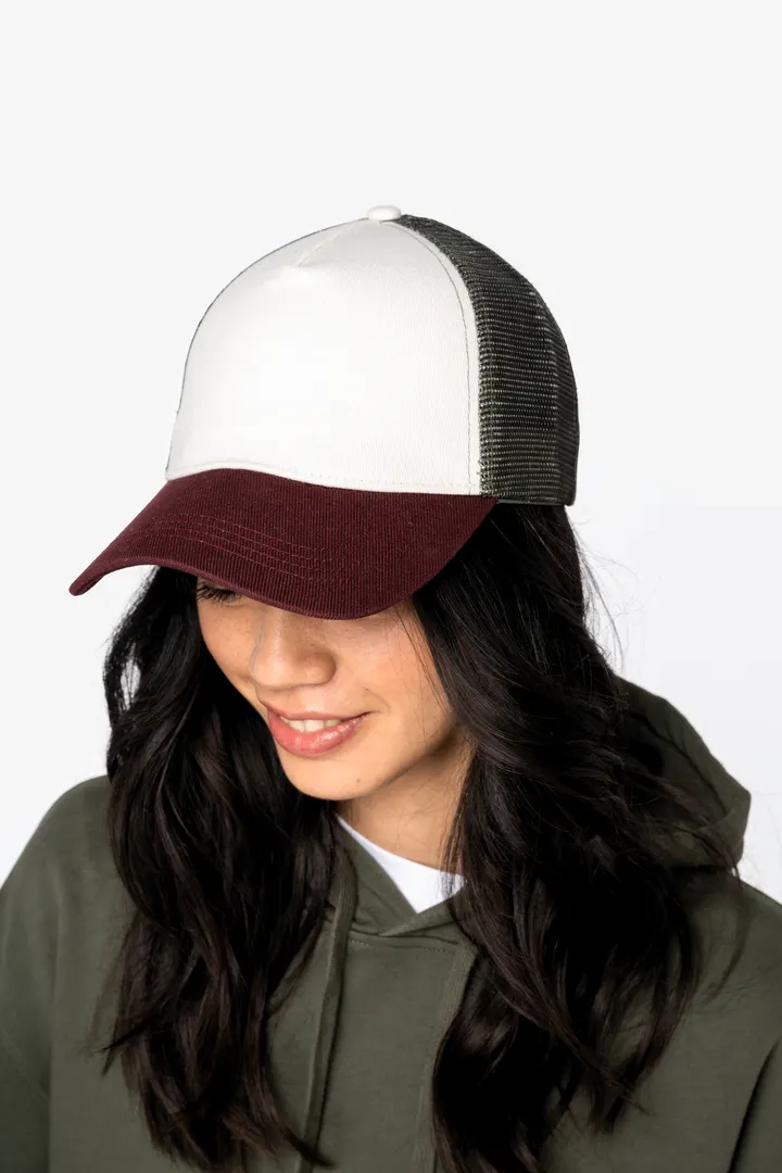 Casquette trucker écoresponsable 5 panneaux unisexe 4