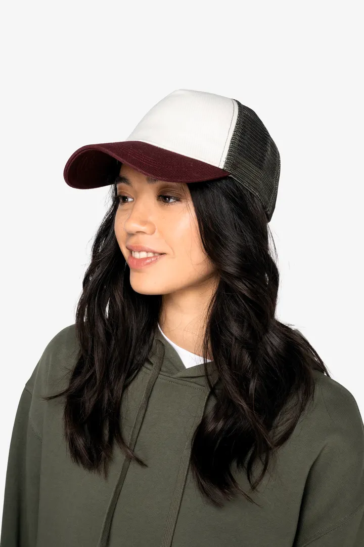 Casquette trucker écoresponsable 5 panneaux unisexe 1
