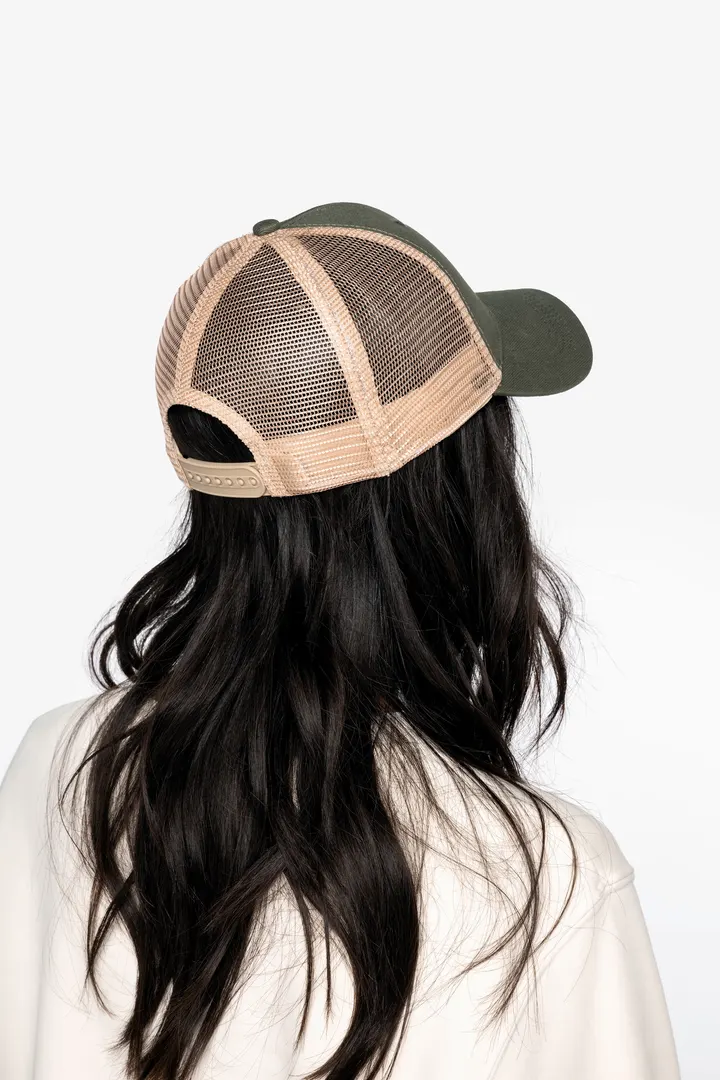 Casquette trucker écoresponsable 6 panneaux unisexe 2