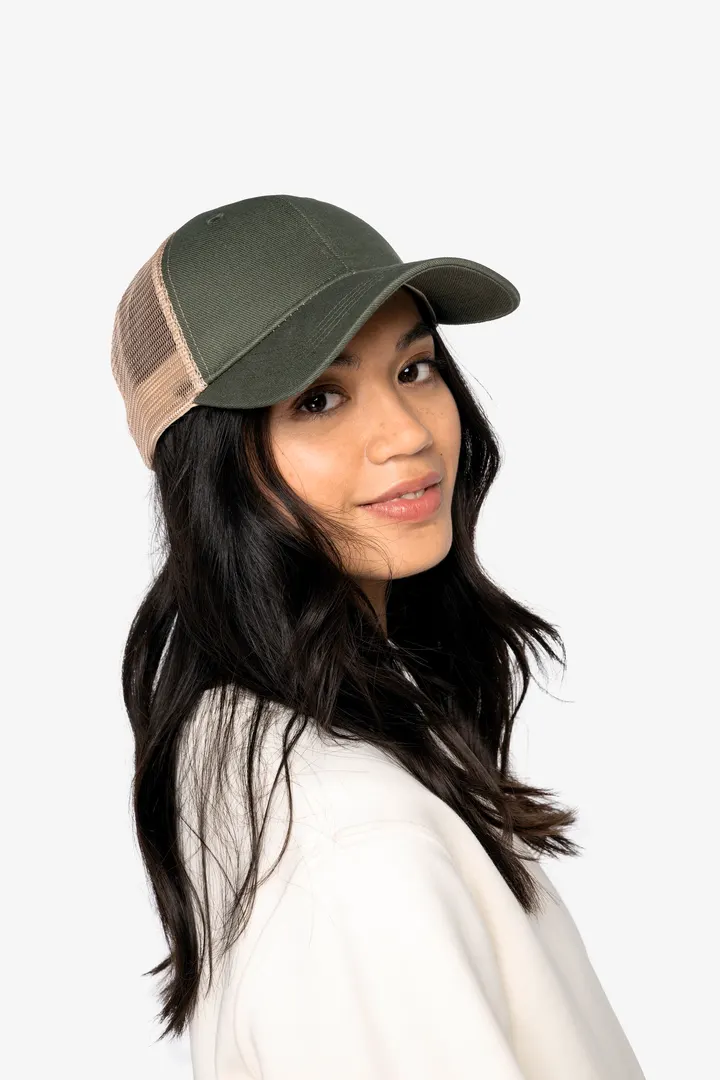 Casquette trucker écoresponsable 6 panneaux unisexe 3