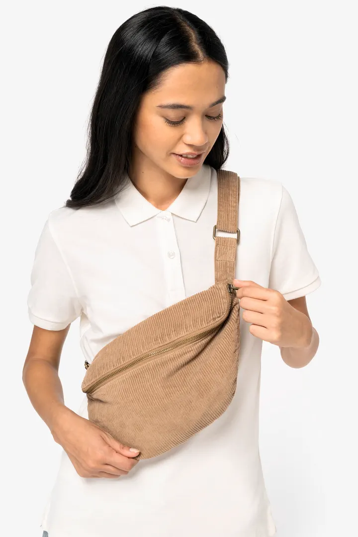 Umweltfreundliche Ausgewaschener Gürteltasche aus Kord 2