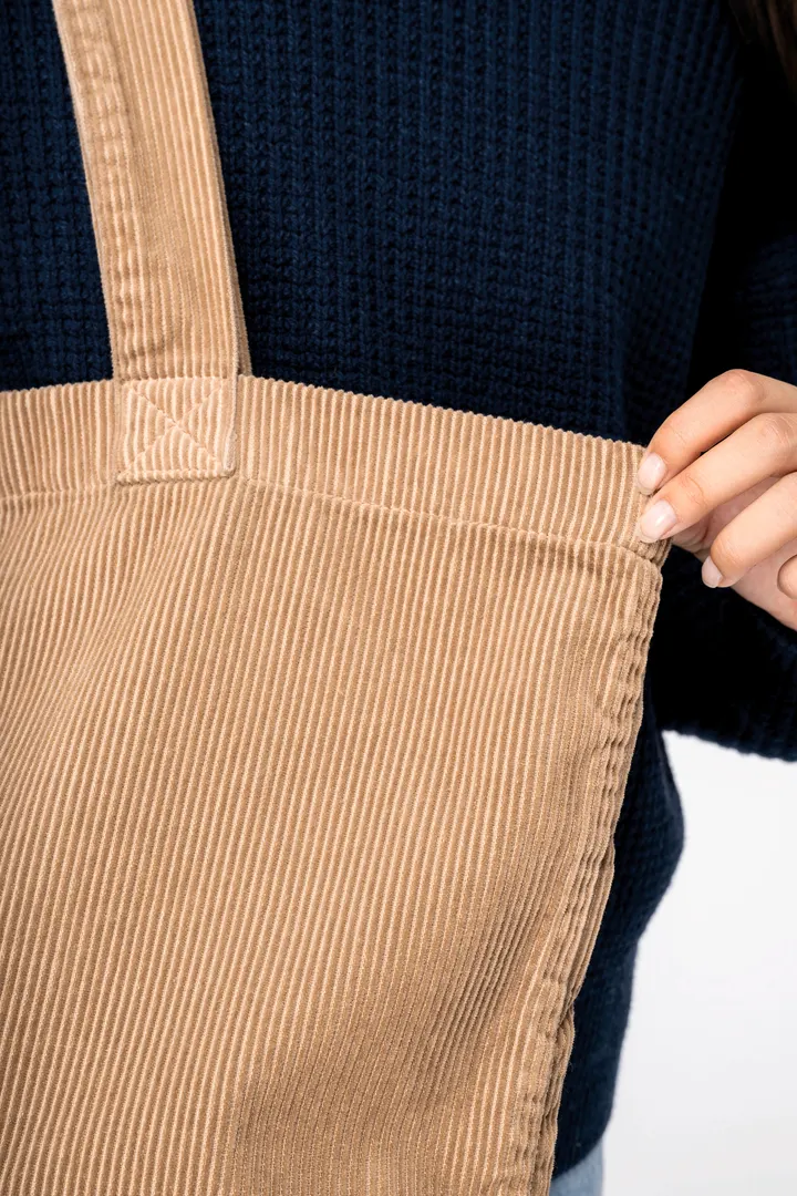 Umweltfreundliche ausgewaschene Tasche aus Kord 2