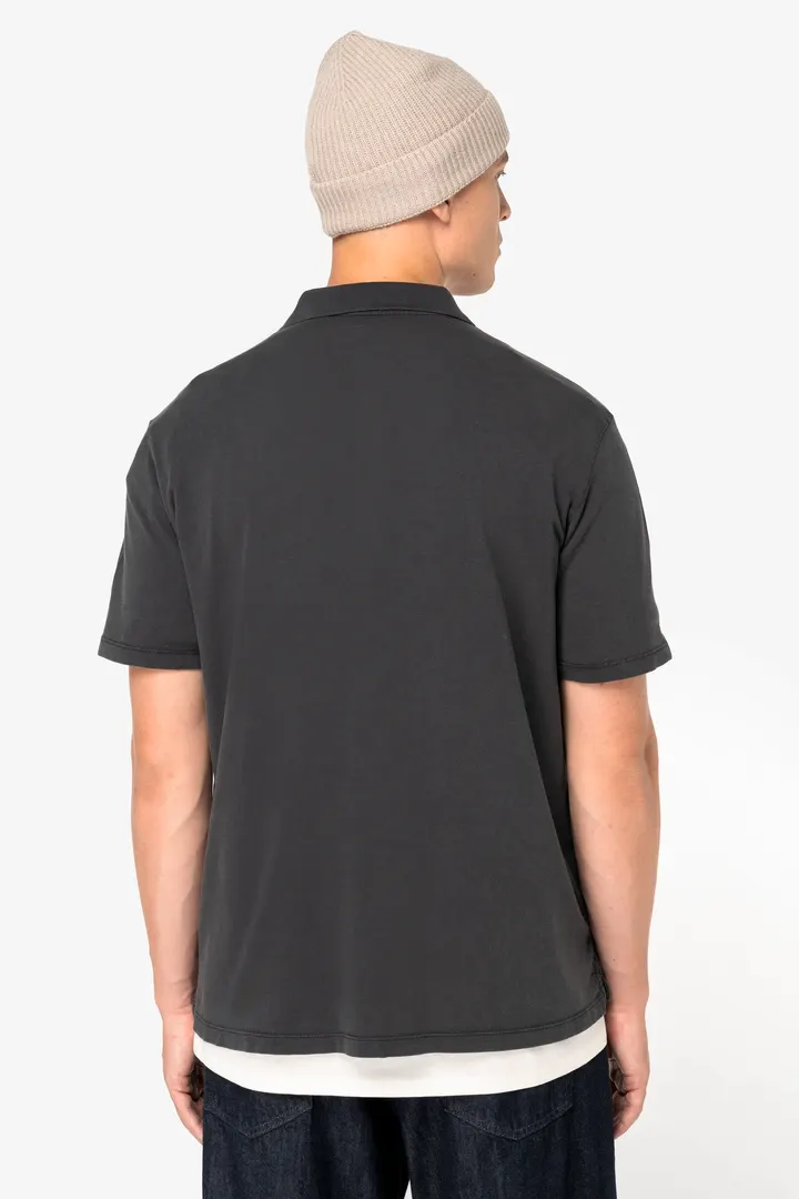 Polo écoresponsable délavé en jersey homme 2