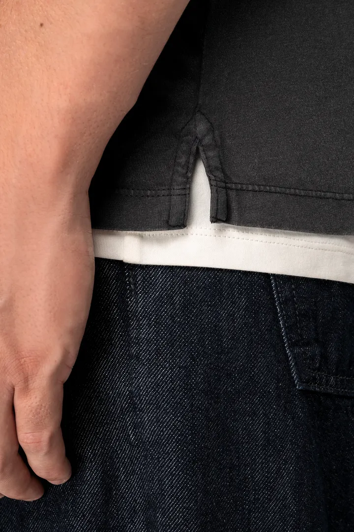 Polo écoresponsable délavé en jersey homme 7