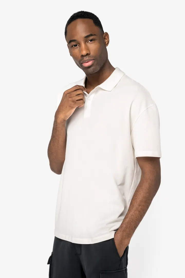 Polo écoresponsable maille piquée à épaules tombantes homme 3