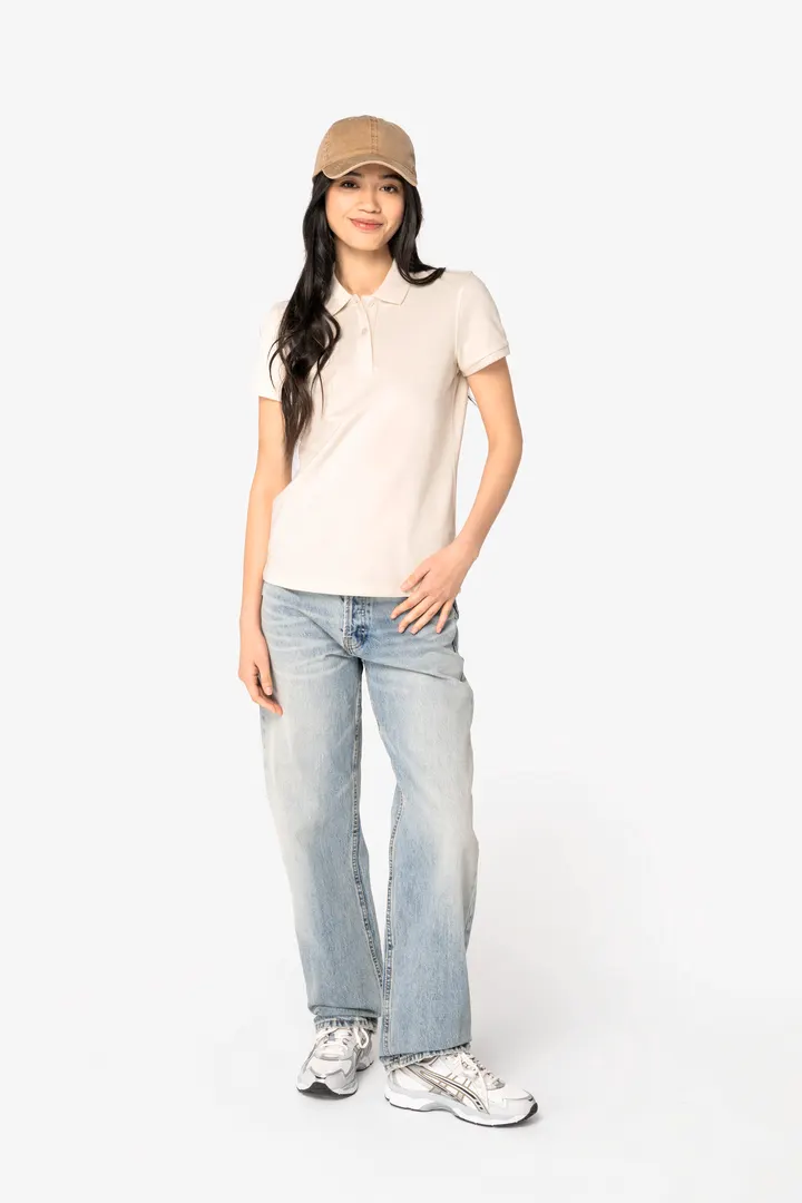 Polo écoresponsable maille piquée femme 1