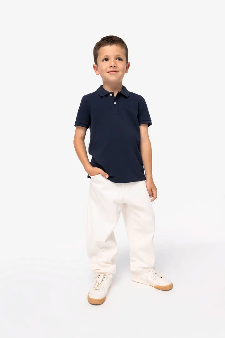 Polo écoresponsable maille piquée enfant