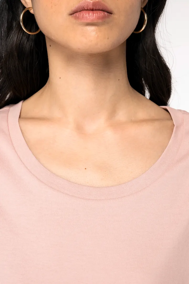 T-shirt écoresponsable manches à revers femme 5
