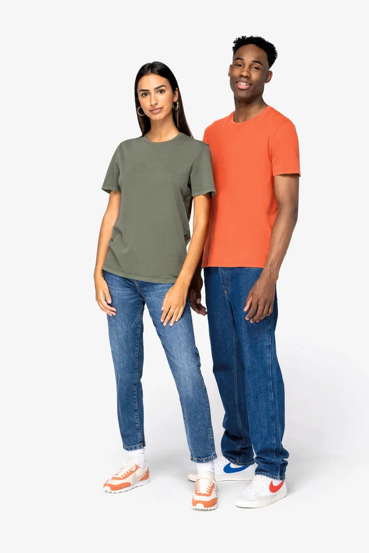 T-shirt écoresponsable délavé unisexe 5