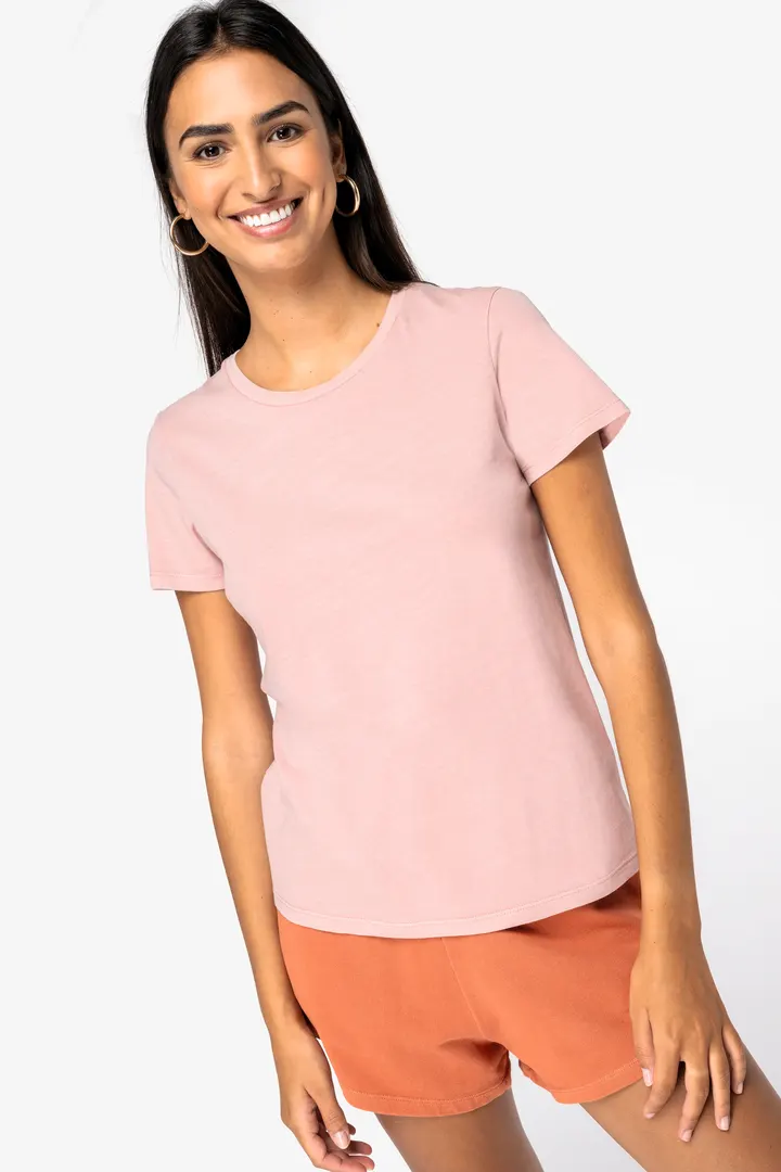T-shirt écoresponsable délavé femme 3