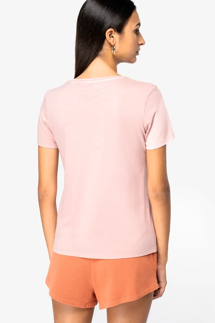 T-shirt écoresponsable délavé femme 1