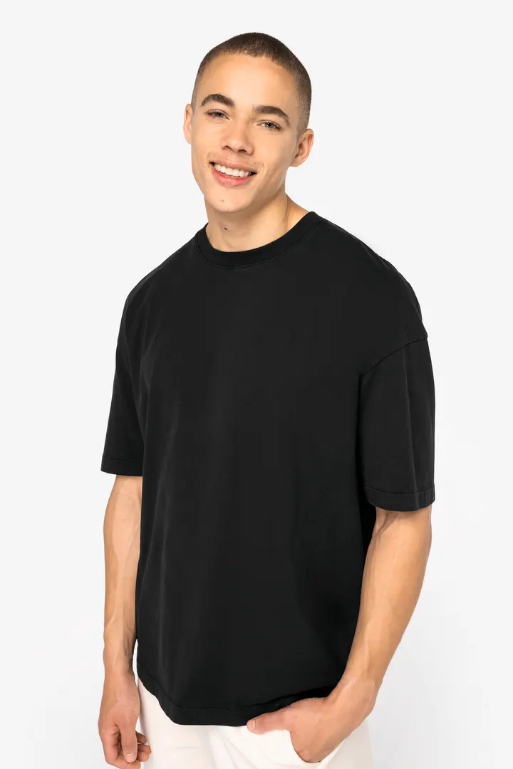 Ausgewaschenes umweltfreundliches Oversize Herren T-Shirt 3