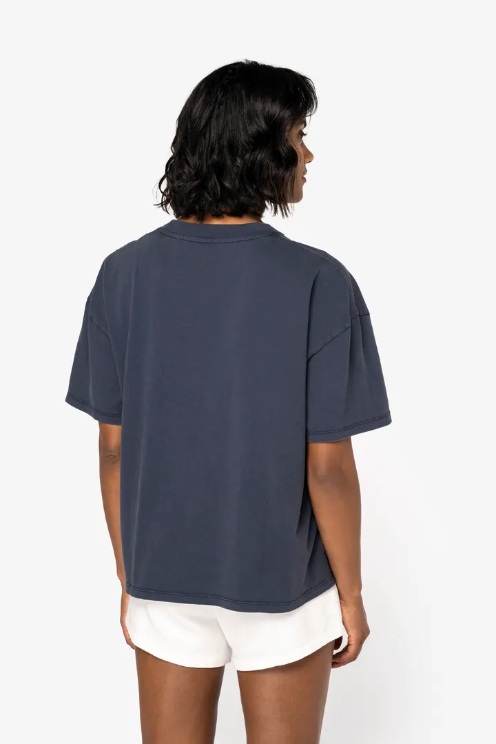 Ausgewaschenes umweltfreundliches Oversize-T-Shirt für Damen 4