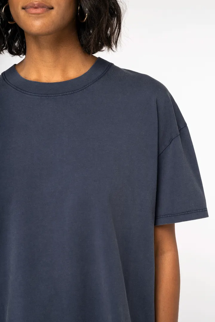 Ausgewaschenes umweltfreundliches Oversize-T-Shirt für Damen 5
