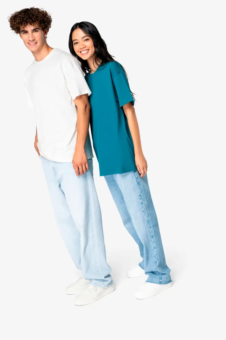 Umweltfreundliches Unisex T-Shirt mit hängenden Schultern 5