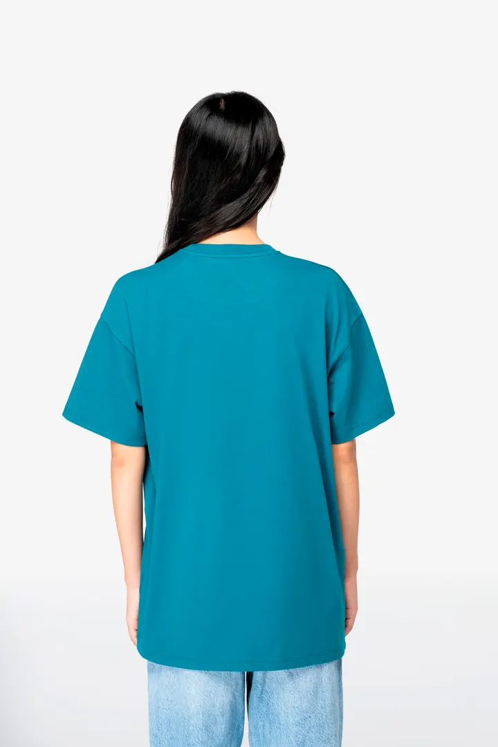 Umweltfreundliches Unisex T-Shirt mit hängenden Schultern 2