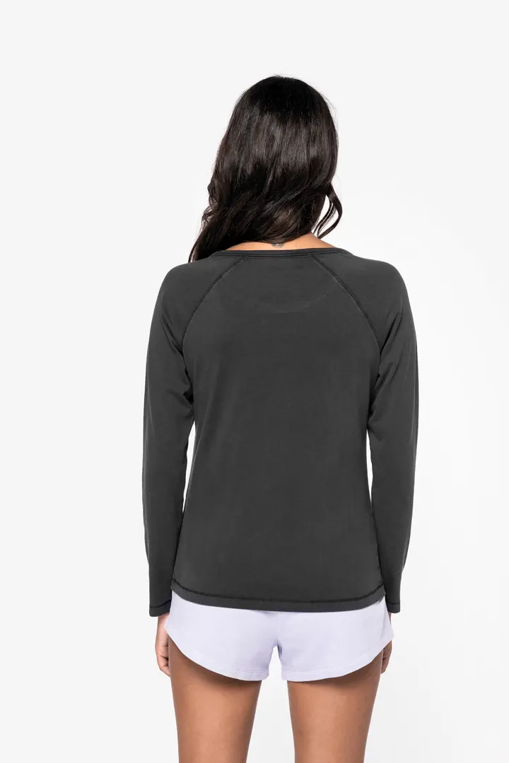 T-shirt écoresponsable raglan manches longues femme 4