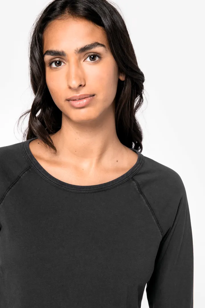 T-shirt écoresponsable raglan manches longues femme 5
