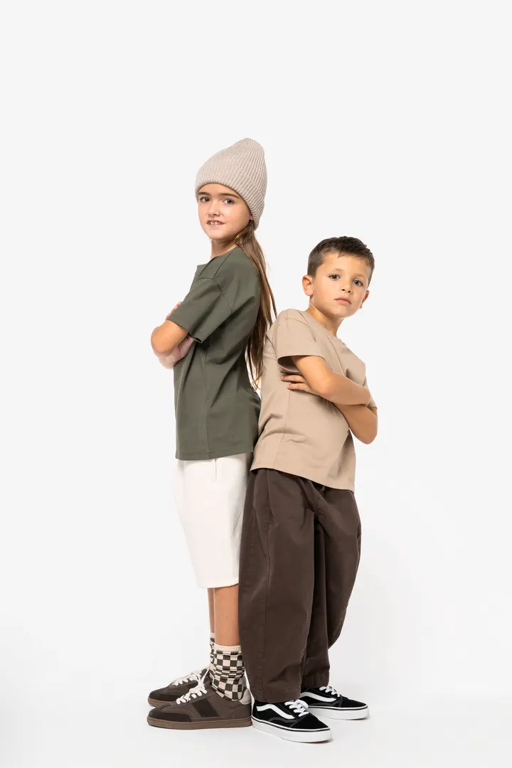 Umweltfreundliches T-Shirt mit hängenden Schultern für Kinder 2