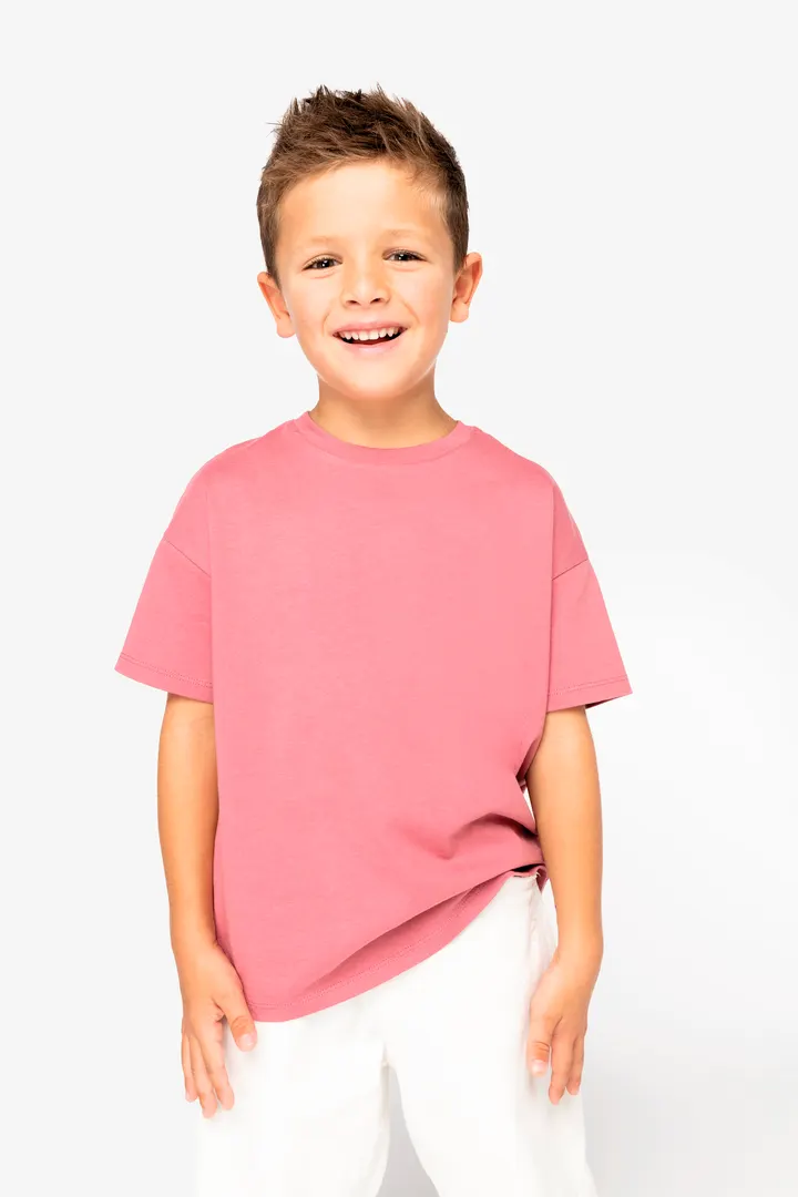 Umweltfreundliches T-Shirt mit hängenden Schultern für Kinder 3