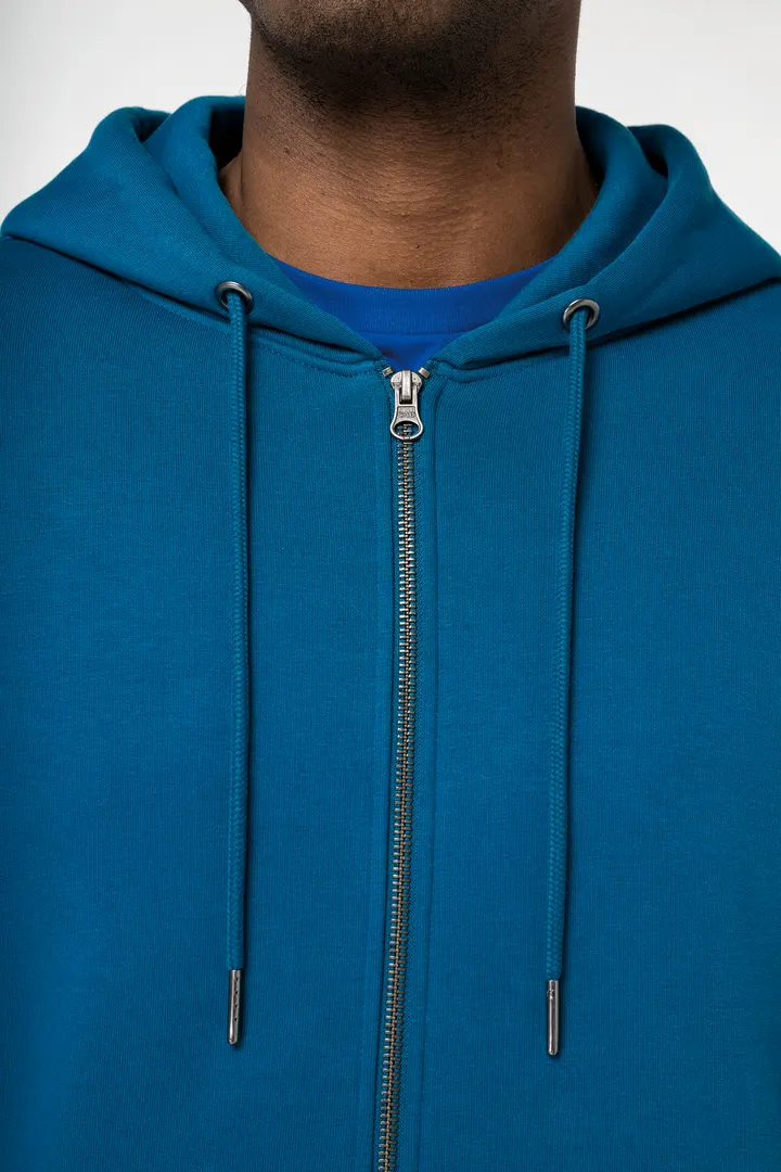 Umweltfreundliches Unisex Kapuzensweatshirt mit Reißverschluss 2
