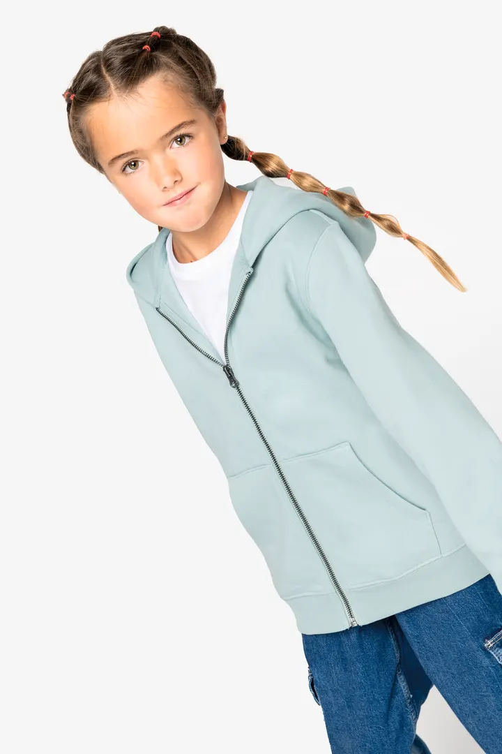 Sweat-shirt écoresponsable zippé à capuche enfant 5