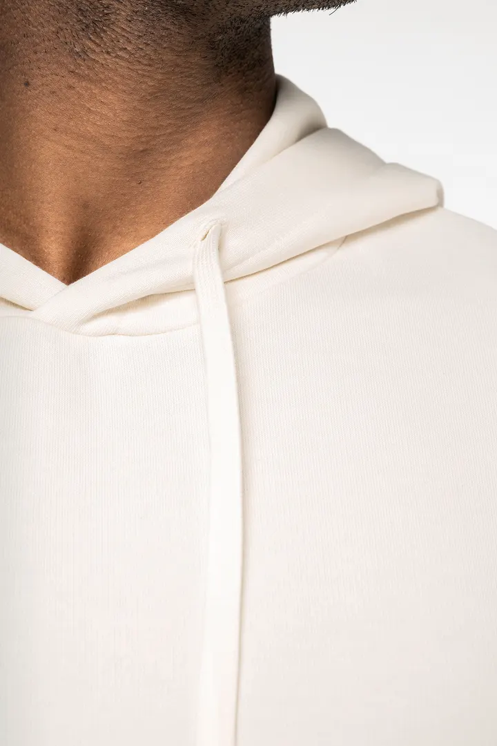Sweat-shirt écoresponsable à capuche à épaules tombantes manches courtes French Terry unisexe 4