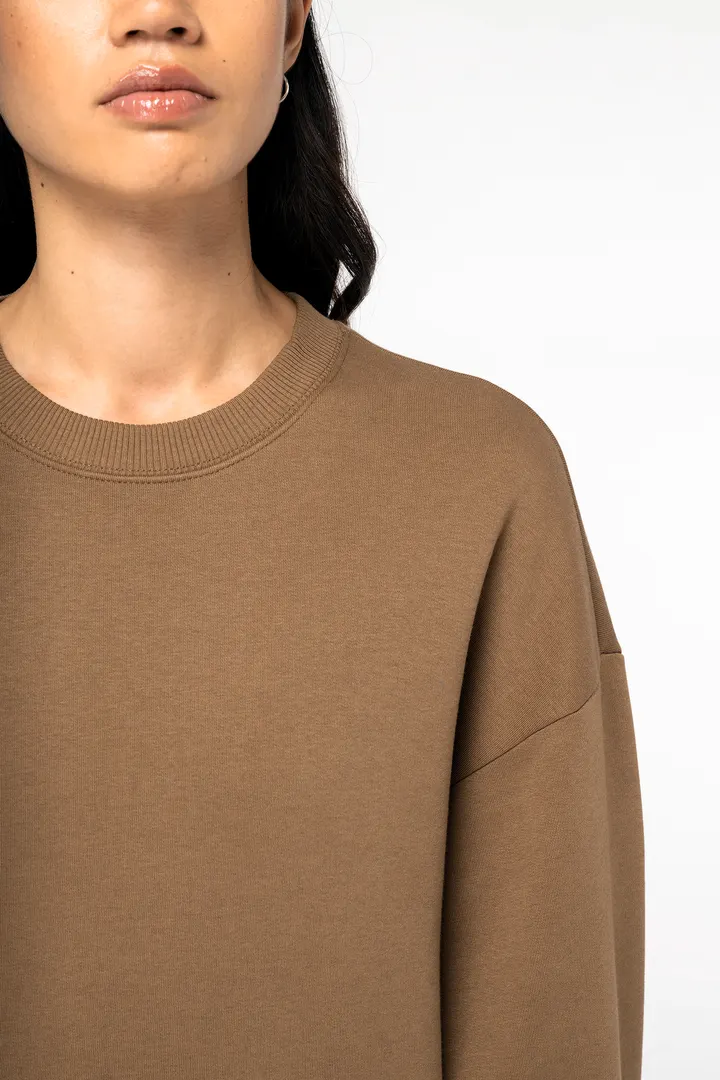 Umweltfreundliches Oversize Unisex-Sweatshirt mit Rundhalsausschnitt 2