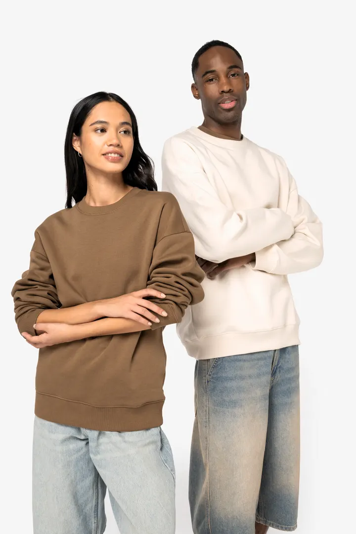 Umweltfreundliches Oversize Unisex-Sweatshirt mit Rundhalsausschnitt 5