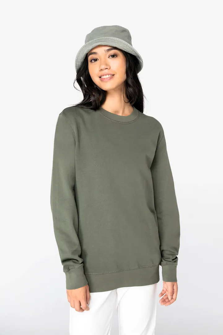 Sweat-shirt écoresponsable à col rond French Terry unisexe 4