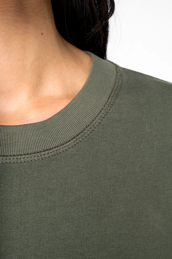 Sweat-shirt écoresponsable à col rond French Terry unisexe 7