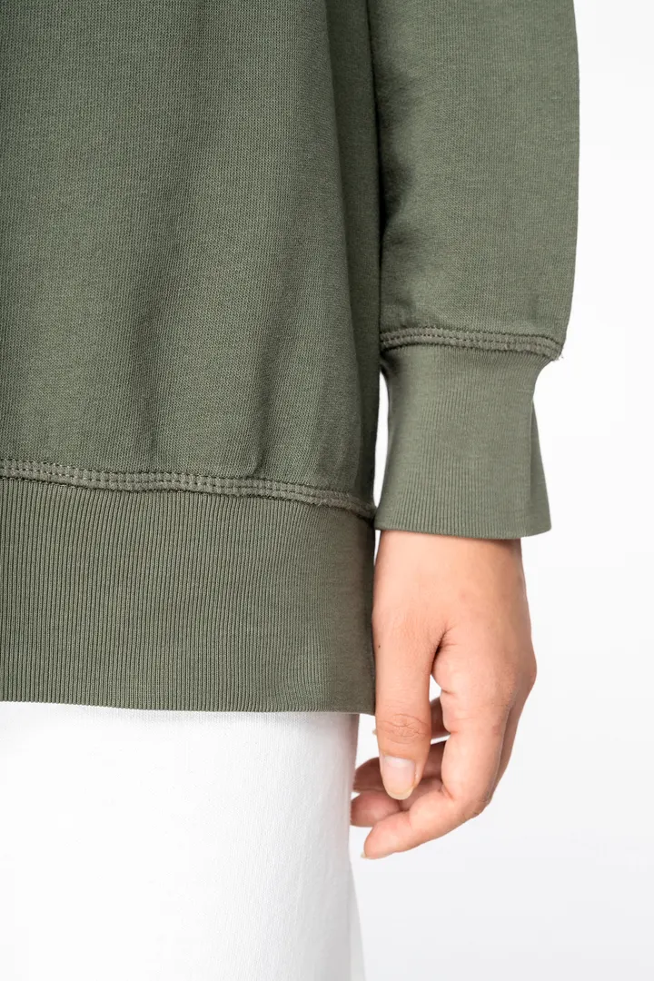 Sweat-shirt écoresponsable à col rond French Terry unisexe 8