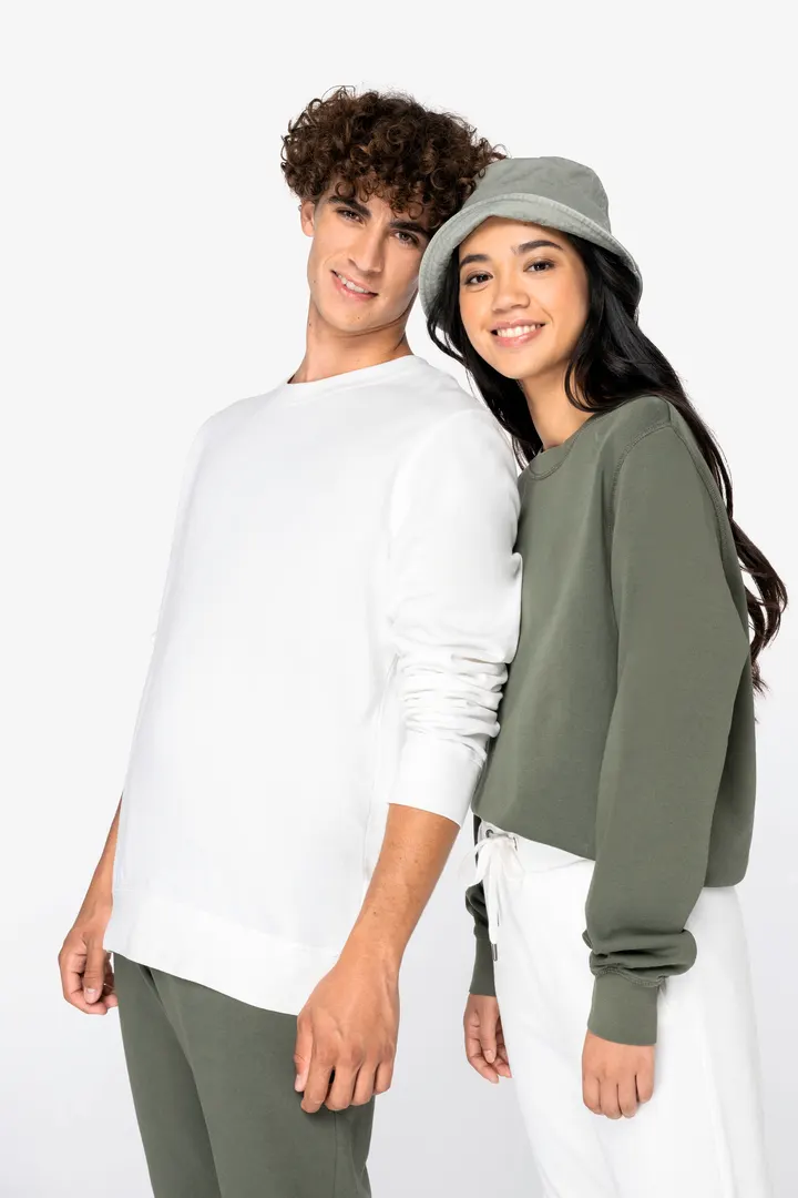 Sweat-shirt écoresponsable à col rond French Terry unisexe 2