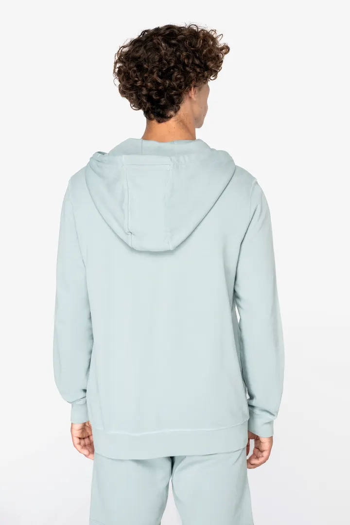 Sweat-shirt écoresponsable zippé à capuche French Terry unisexe 3