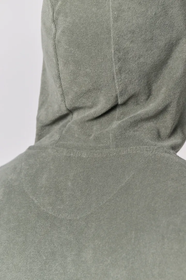 Sweat-shirt écoresponsable en éponge zippé à capuche homme 8