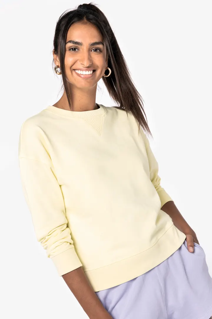 Umweltfreundliches Sweatshirt mit hängenden Schultern Damen 8